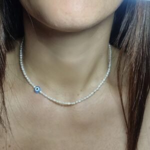 🤍 Pearl Eye Charm Necklace 🤍