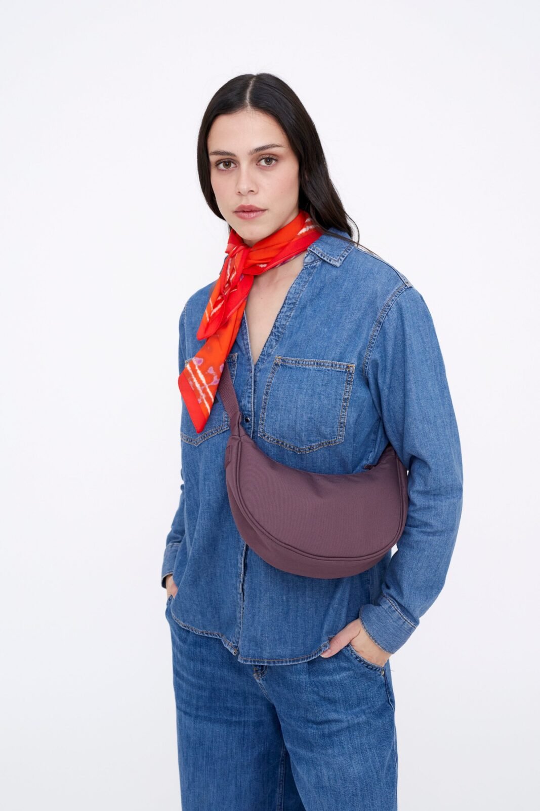 LEFRIK LUA BAG MAROON STRIPES - Image 2