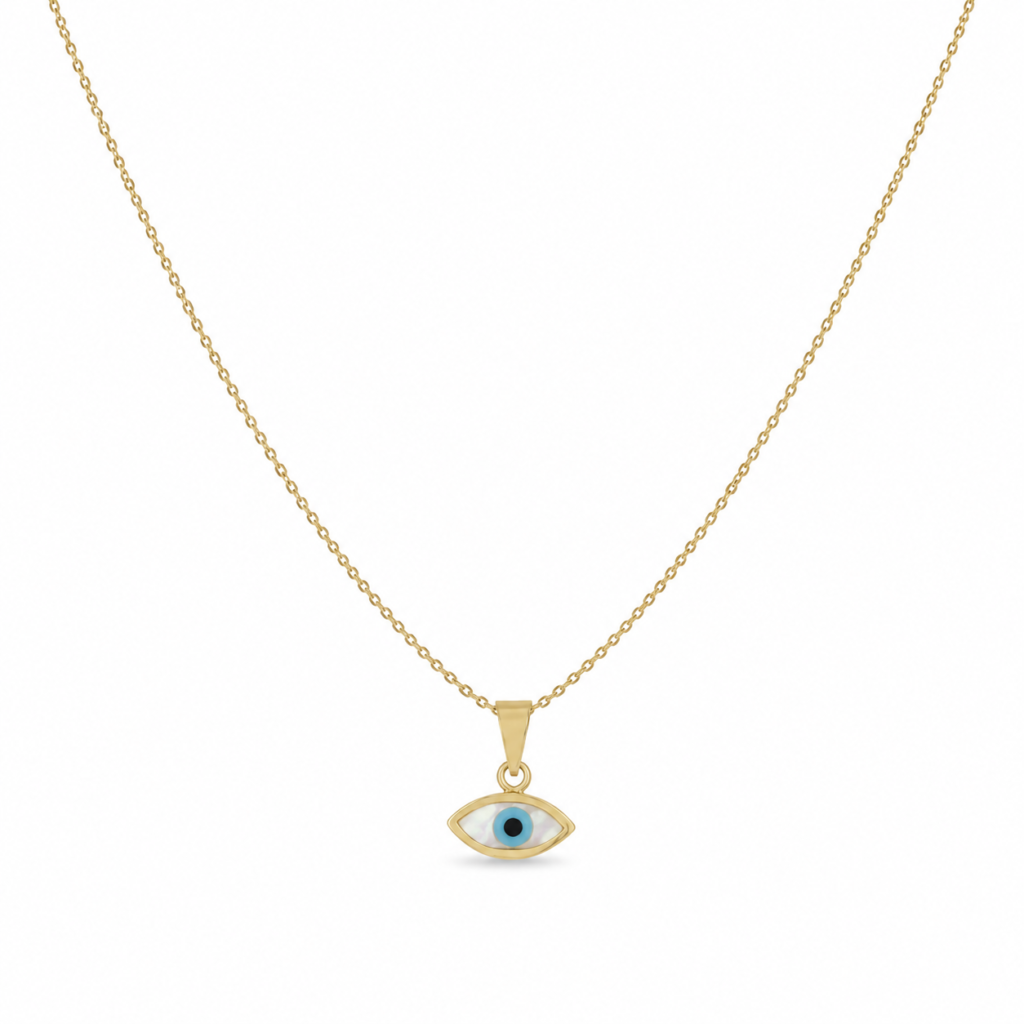 Lucky Eye Necklace.Gold-plated silver 925.